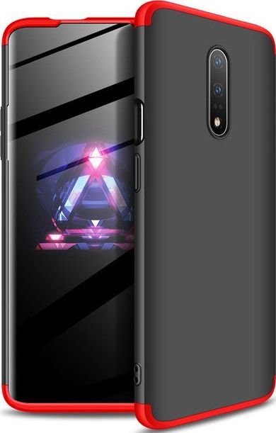 GKK 360 Protection Case etui na całą obudowę przód + tył OnePlus 7 czarno-czerwony uniwersalny 1