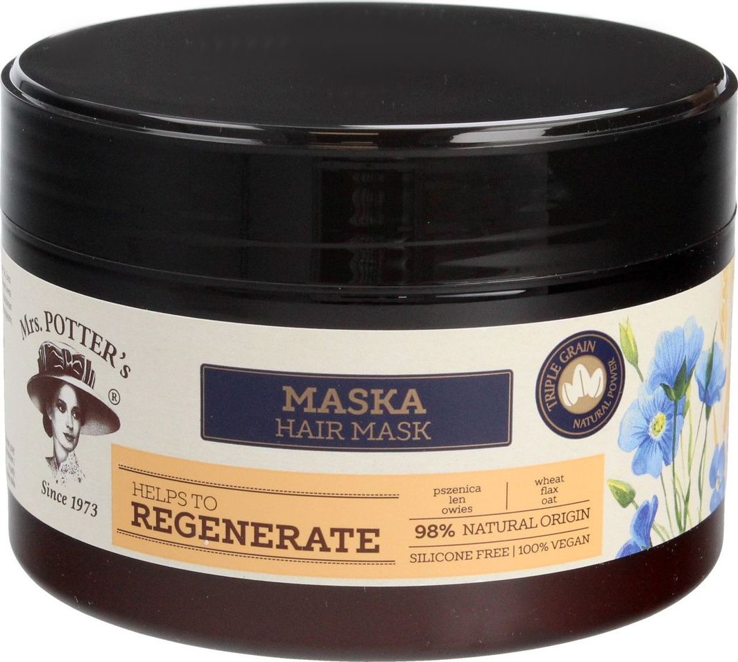 Forte Sweeden Mrs Potters Triple Grain Maska do włosów zniszczonych Regenerate 230ml 1