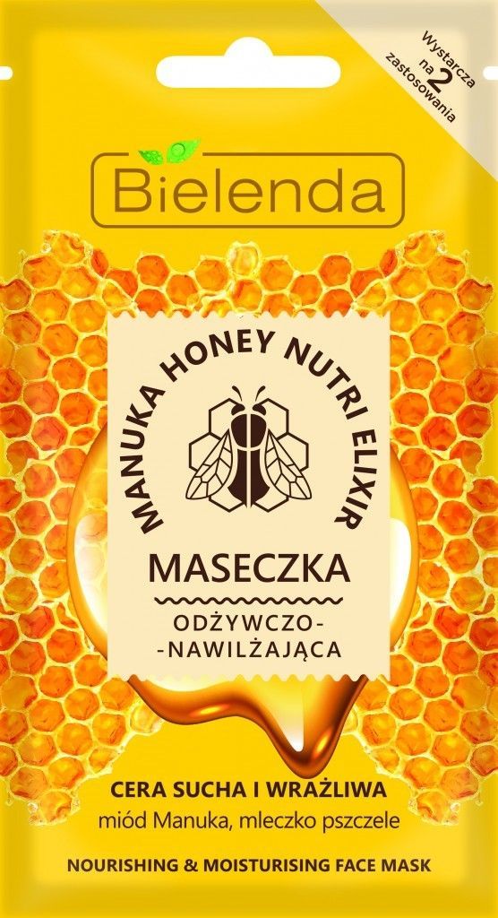  Bielenda Maseczka do twarzy Manuka Honey Nutri Elixir odżywczo-nawilżająca 8g 1