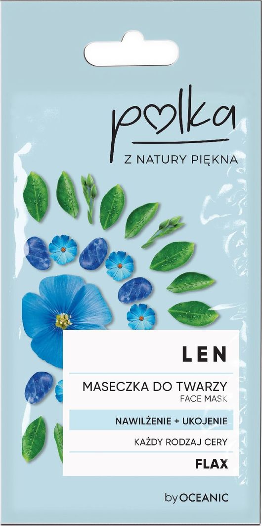 Oceanic Maseczka do twarzy Len Nawilżenie + Ukojenie 8ml 1