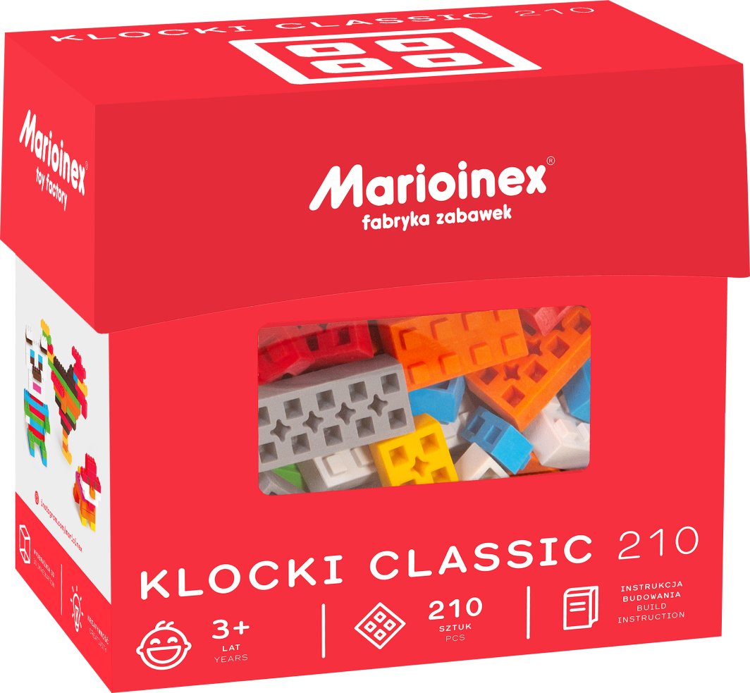 Marioinex Klocki Konstruktor Classic 210 elementów (902851) 1