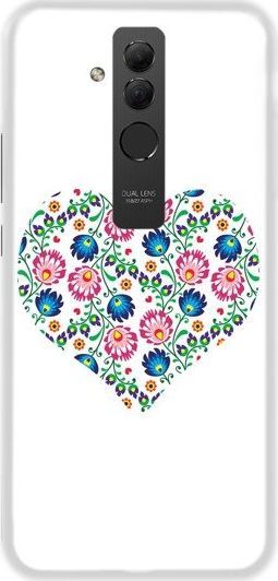 CaseGadget ETUI NADRUK BIAŁE SERCE HUAWEI MATE 20 LITE standard 1