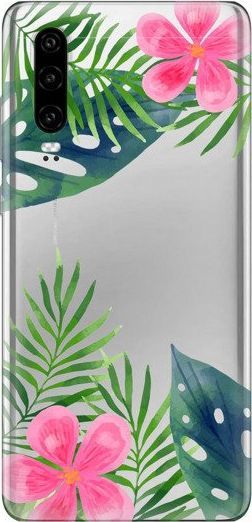 CaseGadget CaseGadget ETUI NADRUK LIŚCIE I KWIATY HUAWEI P30 standard 1