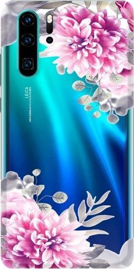 CaseGadget ETUI NADRUK BIAŁE KWIATY HUAWEI P30 PRO standard 1