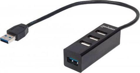 HUB USB Manhattan 4x USB-A 3.0 (163828) 1