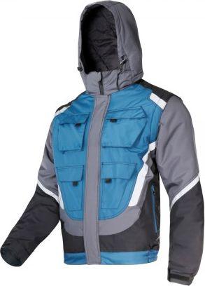 Lahti Pro Kurtka Ocieplana Czarno-szaro-turkusowa z Odblaskami S (L4092401) 1