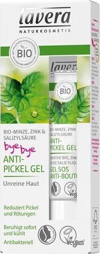 Lavera Żel do twarzy przeciw wypryskom z bio-miętą i kwasem salicylowym 15ml 1