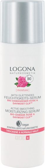 Logona Serum do twarzy z bio-różą i kompleksem DayMoist CLR™ wygładzająco-nawilżające 30ml 1