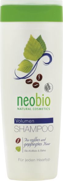  Neobio Szampon zwiększający objętość z bio-kofeiną i brzozą 250ml 1