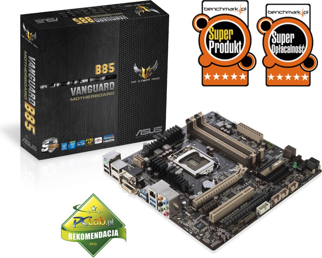 ASUS Vanguard B85 マザーボード i5 4670 Haswell ASUS Vanguard B85 マザーボード i5 4670 Haswell マザーボード