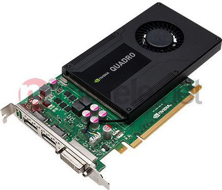 Karta graficzna PNY nVIDIA K2000 Quadro 2GB GDDR5 (128 bit) 2x DP, DVI (VCQK2000-PB) 1