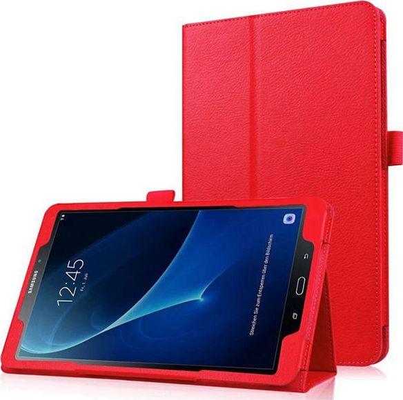 Etui na tablet 4kom.pl Etui stojak do Samsung Galaxy Tab A 10.1'' T580, T585 Czerwone uniwersalny 1
