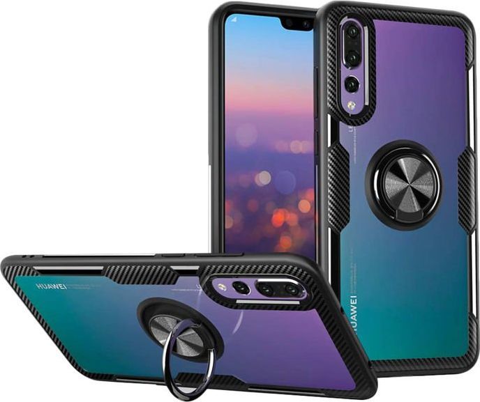 Alogy Etui Alogy Ring Holder Clear Armor do Huawei Mate 20 Pro czarne uniwersalny 1