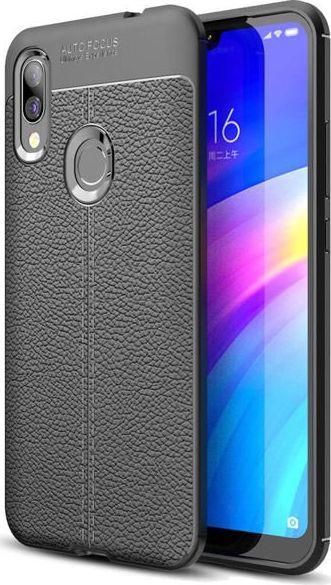 Alogy Leather Armor do Xiaomi Redmi 7 czarne uniwersalny 1