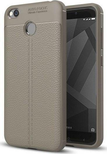 Etui Grain Leather Xiaomi Redmi 4X szary /grey 1