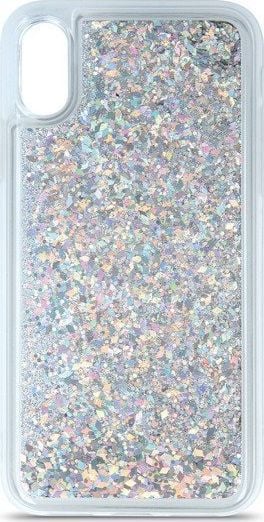 CASE ETUI LIQUID GLITTER TPU SAMSUNG GALAXY A80 / A90 SREBRNY standard 1