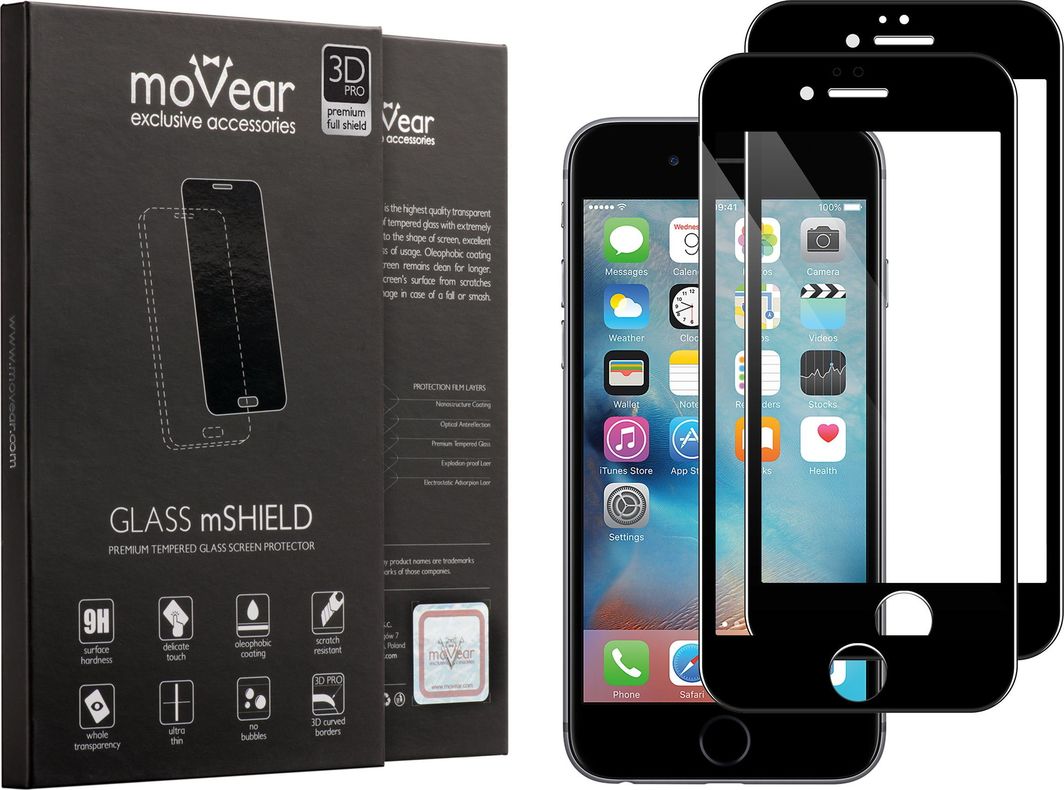 moVear MOVEAR 3D PRO iPhone 8/7 Plus 5.5 Pełne Szkło hartowane na Cały Ekran Standard 1