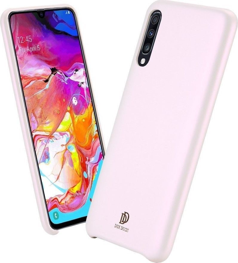 Dux Ducis Dux Ducis Skin Lite case etui pokrowiec ze skóry ekologicznej SAMSUNG GALAXY A10 różowy uniwersalny 1