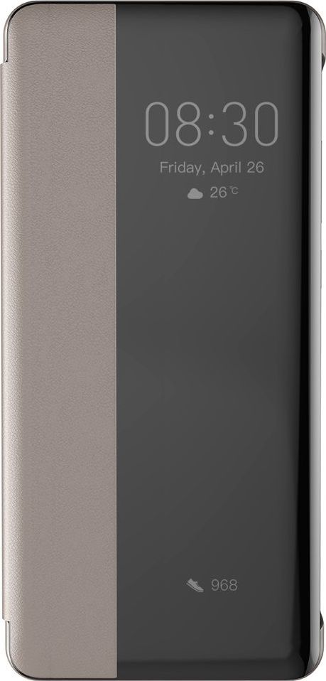 Baseus Baseus Smart View Flip Cover Pokrowiec Etui Z Klapką Typu Smart Huawei P30 Khaki (lthwp30-yp11) 1