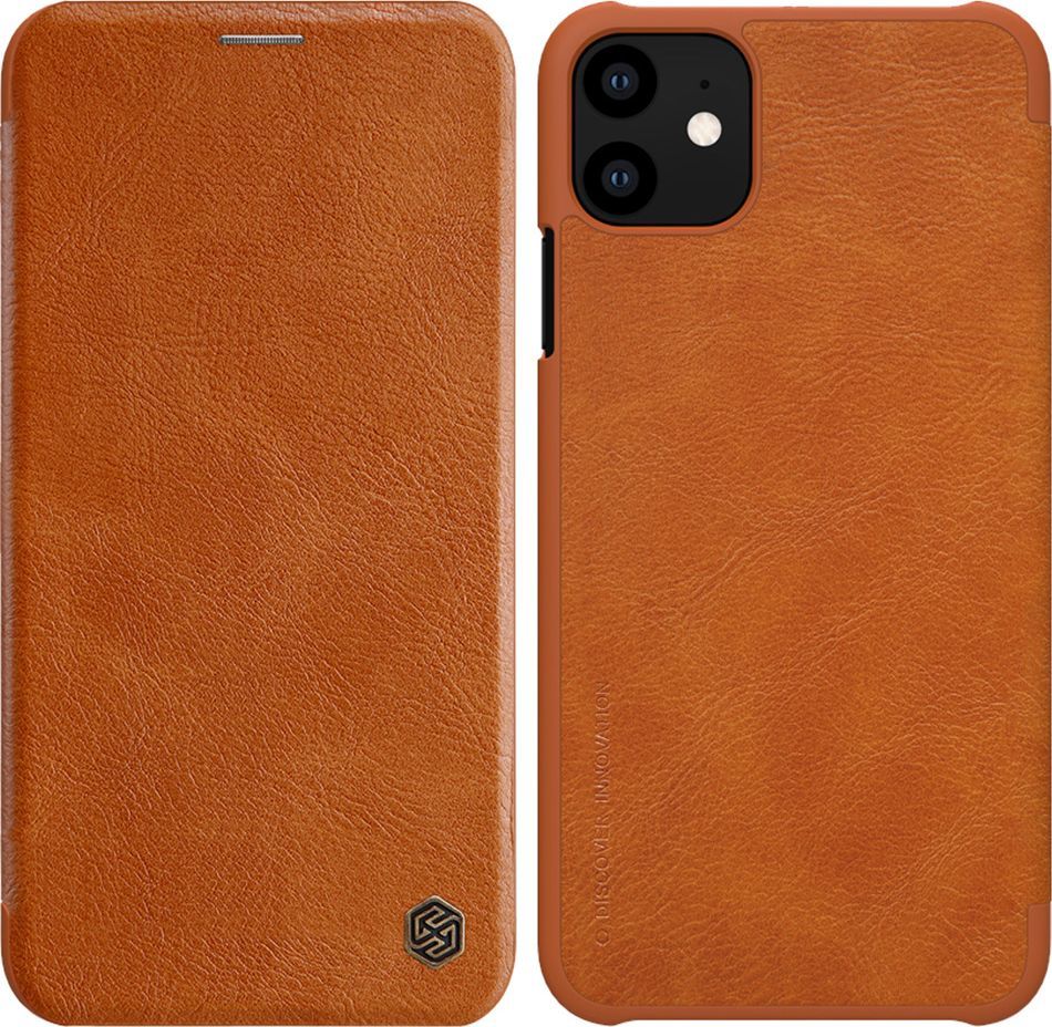 Nillkin Etui Nillkin QIN Apple iPhone 11 6.1 - Brown uniwersalny 1