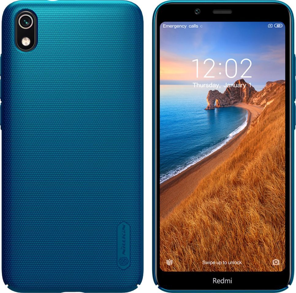 Nillkin Etui Nillkin Frosted Shield Redmi 7A- Peacock Blue uniwersalny 1
