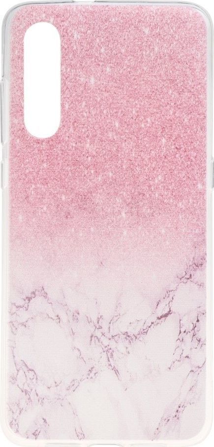 Etui Slim case Art Wzory XIAOMI MI 9 różowy brokat i marmur uniwersalny 1