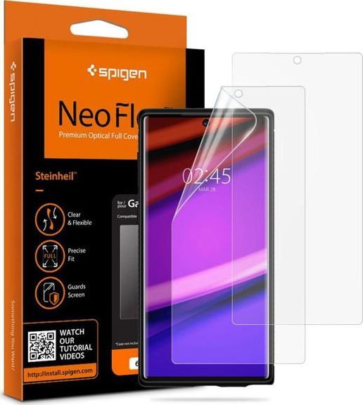 Spigen 2x Folia ochronna Spigen Neo Flex HD do Galaxy Note 10 Case Friendly uniwersalny 1