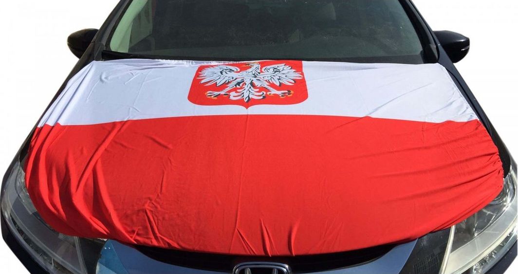 Enero Pokrowiec Na Maskę Flaga Polska 1