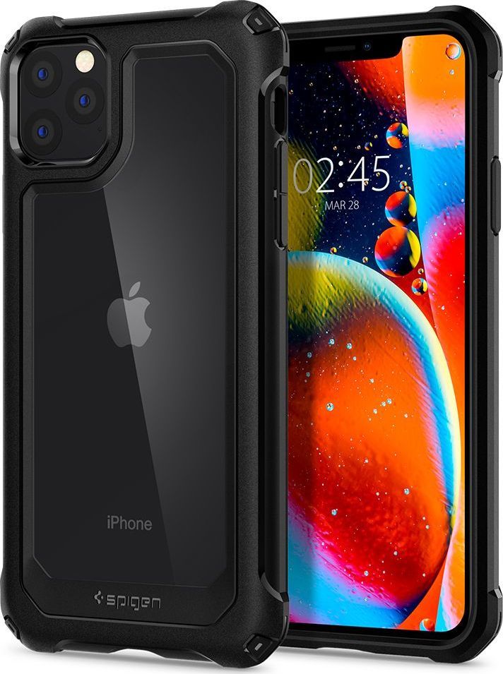 Spigen SPIGEN GAUNTLET IPHONE 11 PRO MAX CARBON BLACK uniwersalny 1