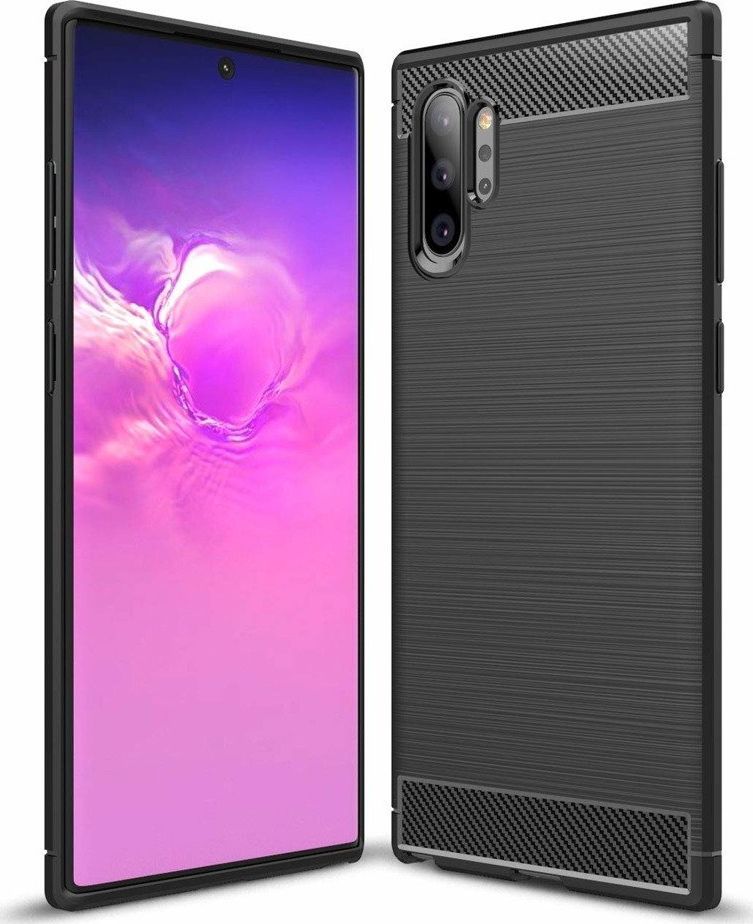 Etui Pancerne Carbon SAMSUNG GALAXY NOTE 10+ PLUS czarne uniwersalny 1