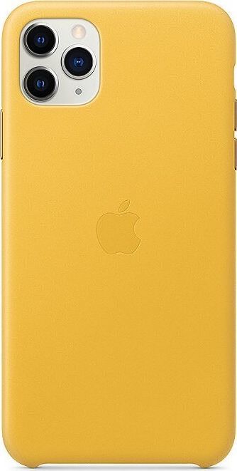 Apple iPhone 11 Pro Max Leather Case Meyer Lemon 1