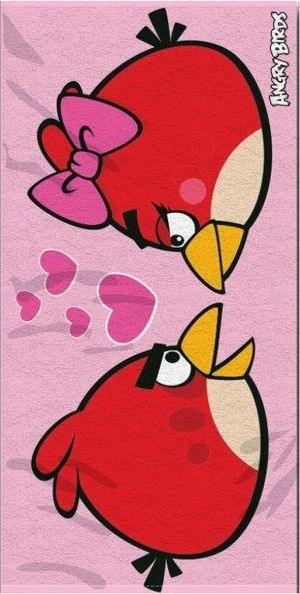 Halantex Ręcznik Kąpielowy Bawełna 288 Angry Birds 70x140 1
