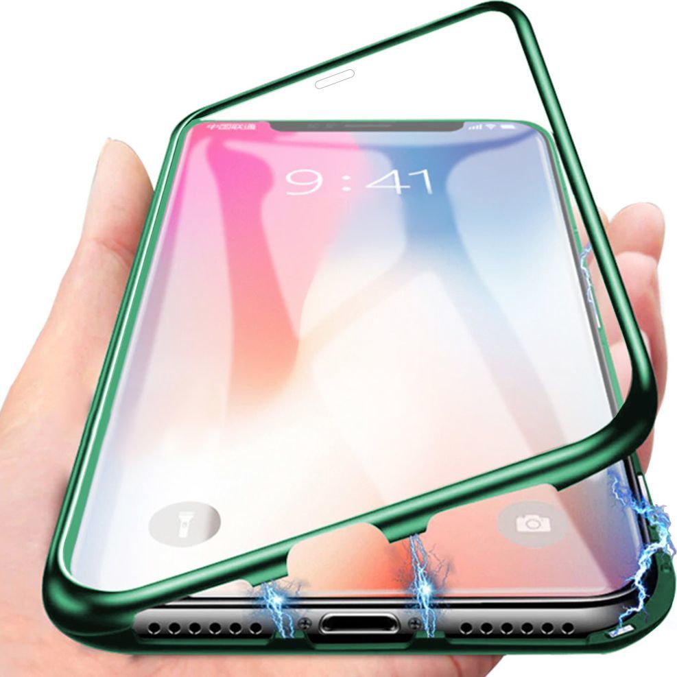 Etui Magnetyczne Front+Back iPhone 11 Green uniwersalny 1