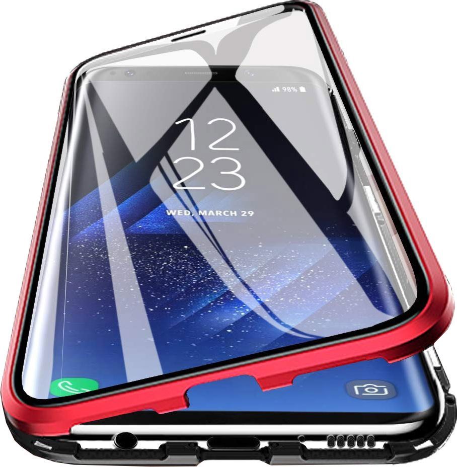 Etui Magnetyczne Front+Back Galaxy S10+ Red 1