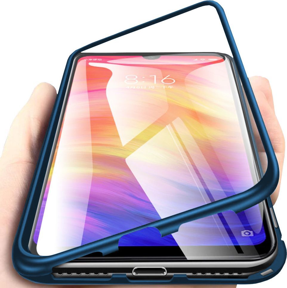 Etui Magnetyczne Front+Back Redmi Note 7 Blue 1