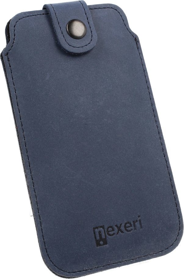 Nexeri Etui Leather Pocket XXL GALAXY A10 / IPHONE 8+ PLUS granatowe 1