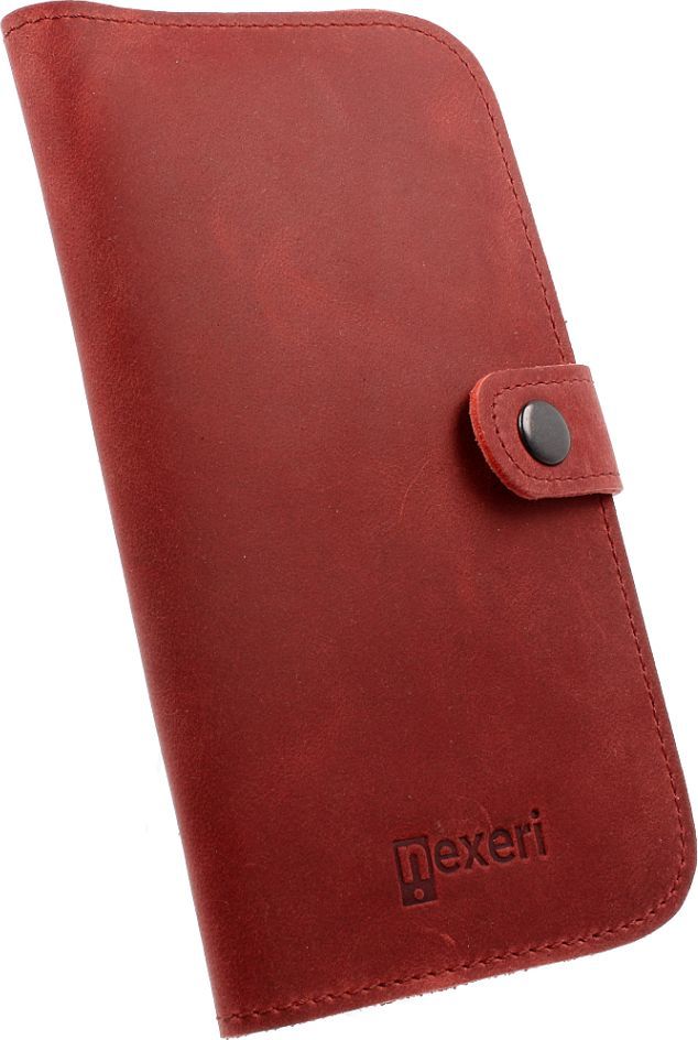 Nexeri Etui Wallet Leather XXL GALAXY A70 bordowe 1