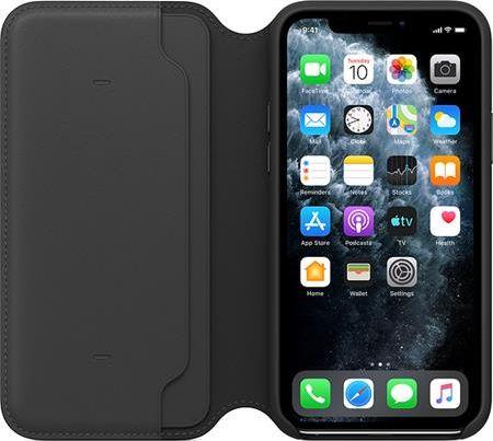 Apple Skórzane etui folio do iPhone 11 Pro - czarne-MX062ZM/A 1