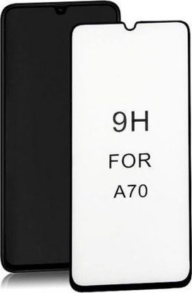 Qoltec Hartowane szkło ochronne PREMIUM do Samsung A70 6D Pełne Czarne 1