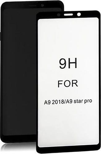 Qoltec Hartowane szkło ochronne PREMIUM do Samsung A9 2018 6D Pełne Czarne 1