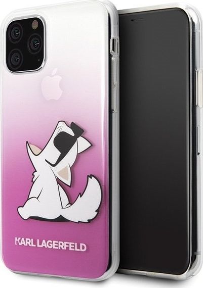Karl Lagerfeld Karl Lagerfeld KLHCN58CFNRCPI iPhone 11 Pro hardcase różowy/pink Choupette Fun 1