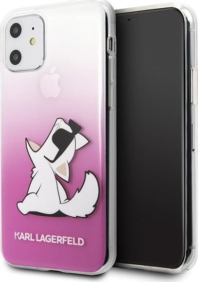 Karl Lagerfeld Karl Lagerfeld KLHCN61CFNRCPI iPhone 11 hardcase różowy/pink Choupette Fun 1