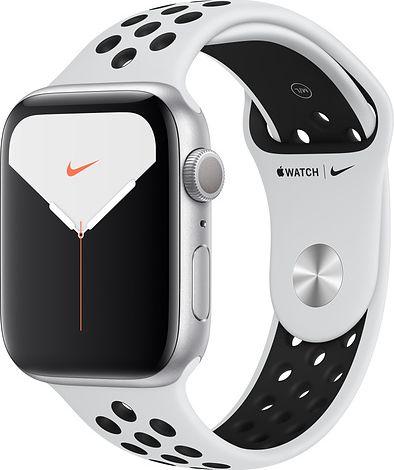 Smartwatch Apple Watch Nike Series 5 GPS+Cellular 44mm Silver Alu Biały  (MX3E2FD/A) 1