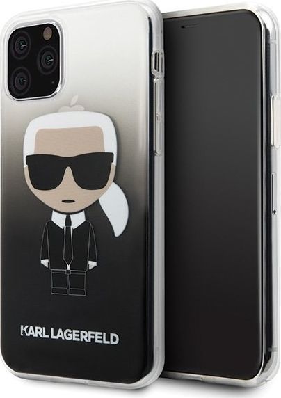 Karl Lagerfeld Karl Lagerfeld iPhone 11 Pro KLHCN58TRDFKBK czarny hard case Gradient Iconic Karl 1