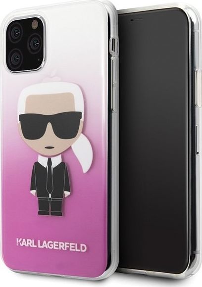 Karl Lagerfeld Karl Lagerfeld iPhone 11 Pro KLHCN58TRDFKPI różowy hard case Gradient Iconic Karl 1