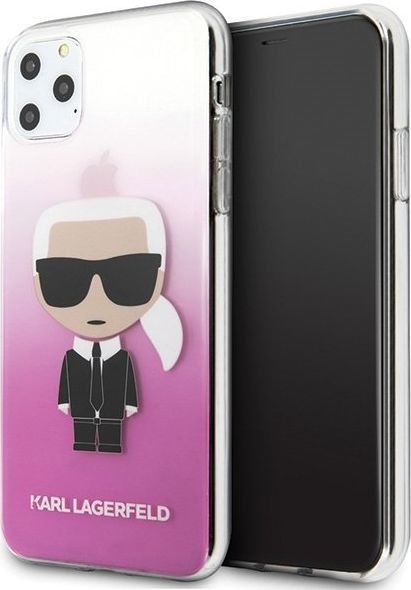 Karl Lagerfeld Karl Lagerfeld iPhone 11 Pro Max KLHCN65TRDFKPI różowy hard case Gradient Iconic Karl 1