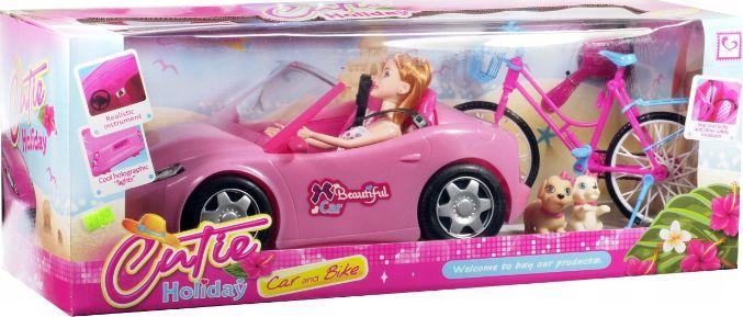 Gazelo Auto z lalką + rower w pudełku 1