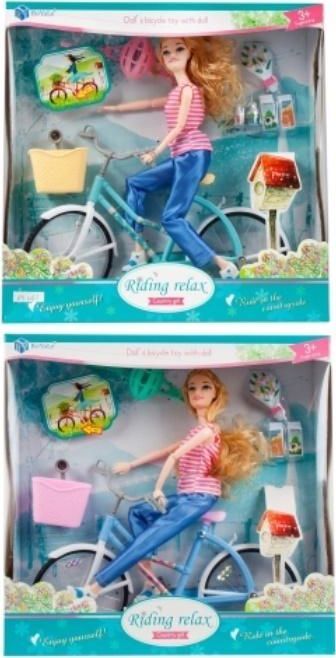 Mega Creative Lalka na rowerze z akcesoriami (442544) 1