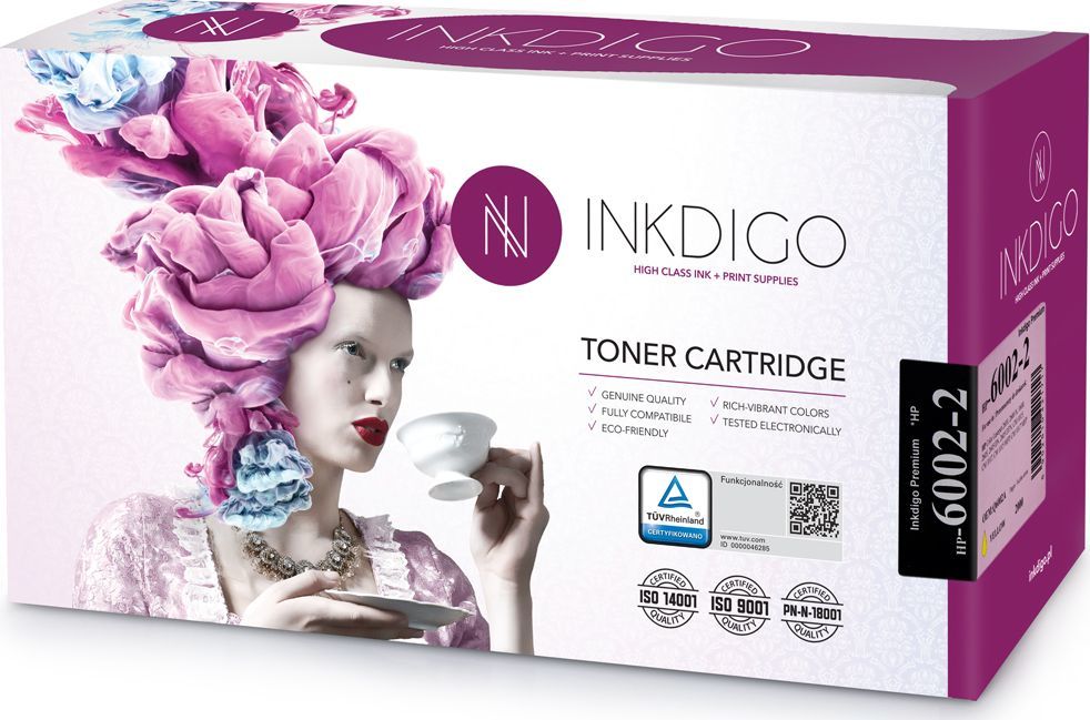 Toner Inkdigo Toner INKDIGO HP Q6002A, żółty, 2000 str. 1