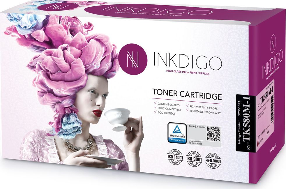 Toner Inkdigo Toner INKDIGO Kyocera TK580 M, magenta, 2800 str. 1